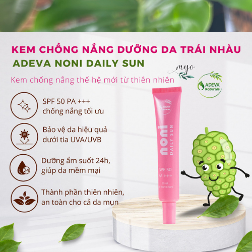 Kem Chống Nắng Noni Adeva 50ml Chống Nắng Tối Ưu; Dưỡng Da Hiệu Quả - Ảnh 4
