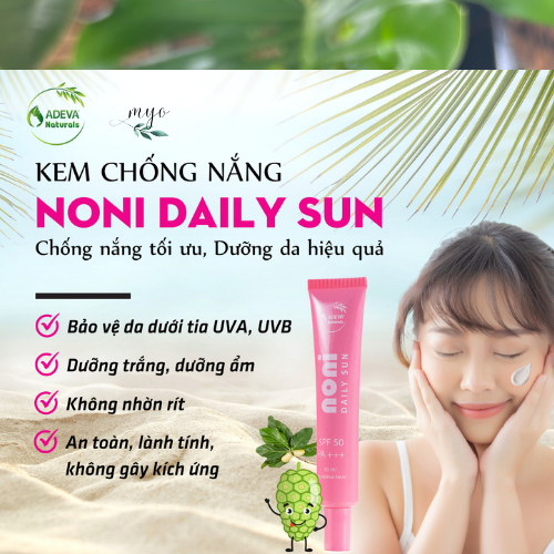 Kem Chống Nắng Noni Adeva 50ml Chống Nắng Tối Ưu; Dưỡng Da Hiệu Quả