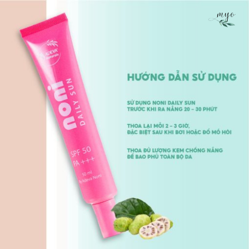 Kem Chống Nắng Noni Adeva 50ml Chống Nắng Tối Ưu; Dưỡng Da Hiệu Quả - Ảnh 6