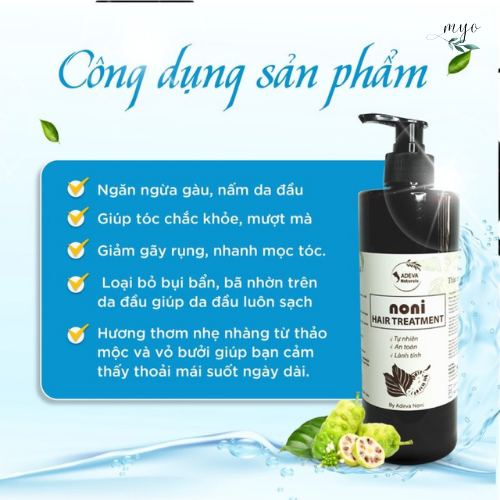 Dầu Gội Noni Thảo Dược Adeva 250ml/ 500ml Phù Hợp Với Tóc Bết Dầu - Ảnh 8