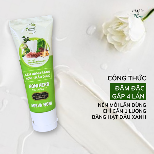 Kem Đánh Răng Noni Thảo Dược 50g/ 100g Tinh Chất Thiên Nhiên Giúp Giảm Chảy Máu Chân Răng; Ngừa Viêm Nha Chu