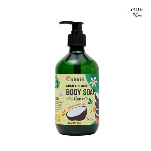 Sữa Tắm Dừa Cobote 40ml/ 480ml Làm Sạch Da Ẩm Mịn