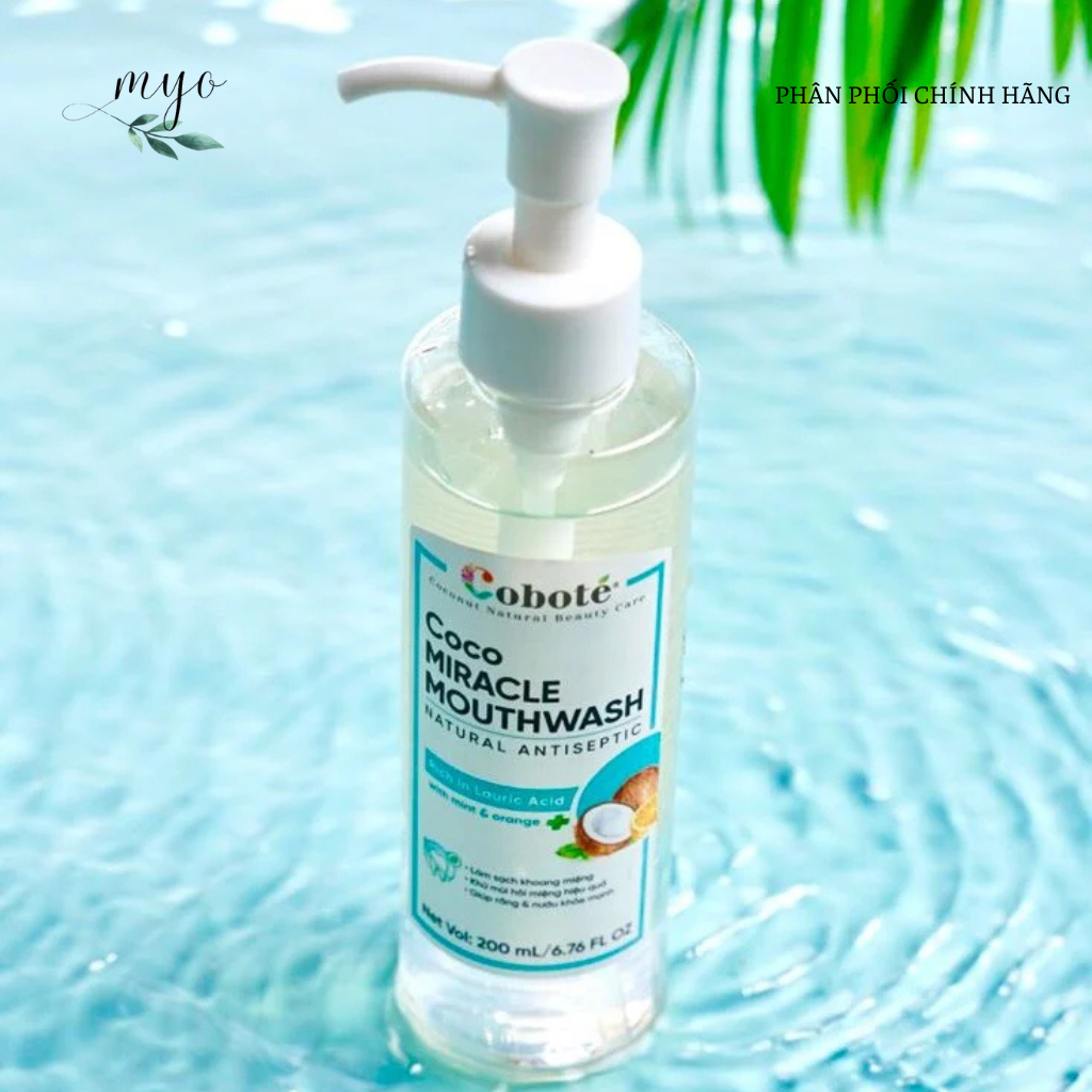 Dầu Súc Miệng Cobote 200ml (Dầu dừa tươi kết hợp tinh chất cam; bạc hà) - Ảnh 2