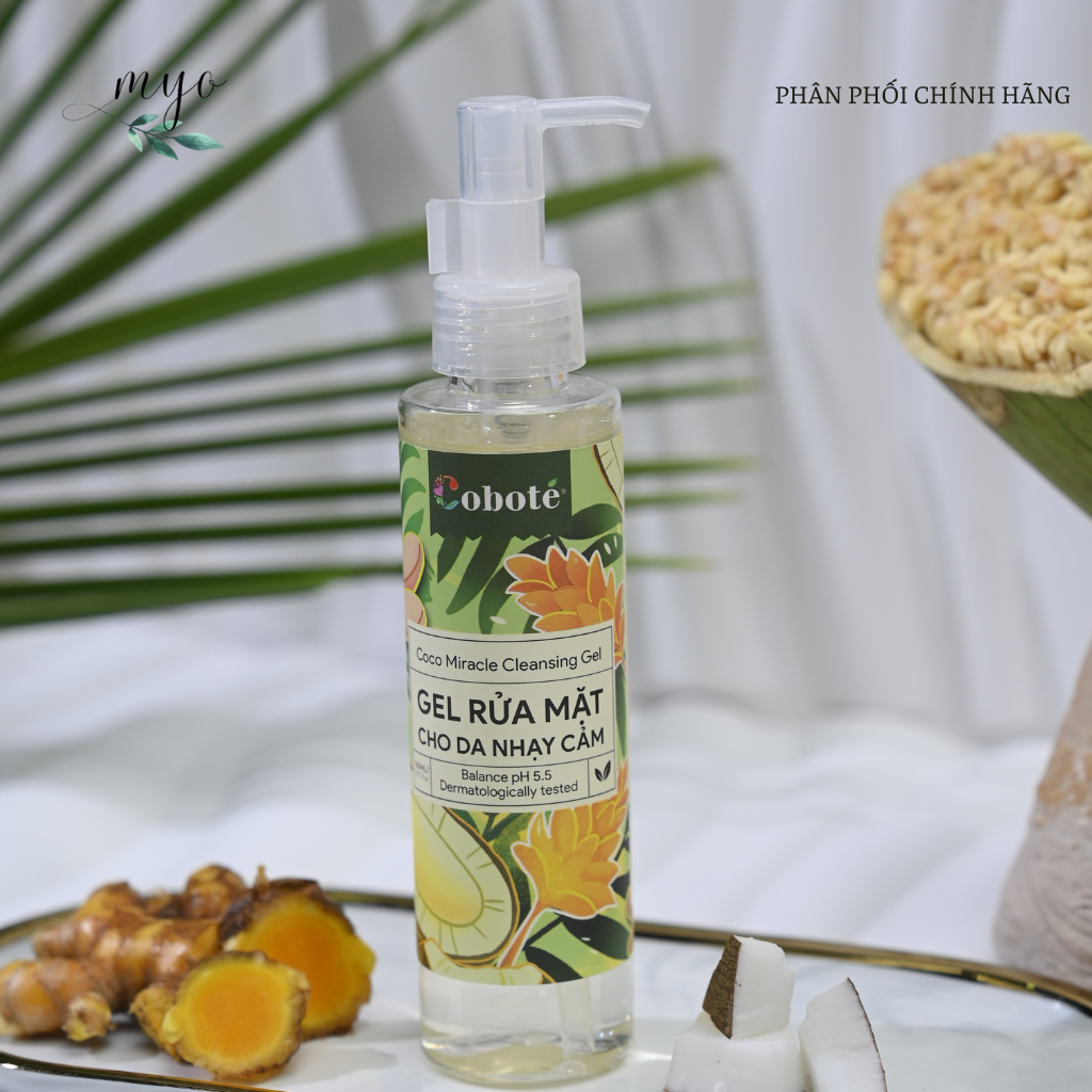 Gel Rửa Mặt Cho Da Dầu Mụn Và Nhạy Cảm Cobote 30ml/ 150ml (Tinh Chất Tràm trà/ Tinh Chất Phong Lữ)