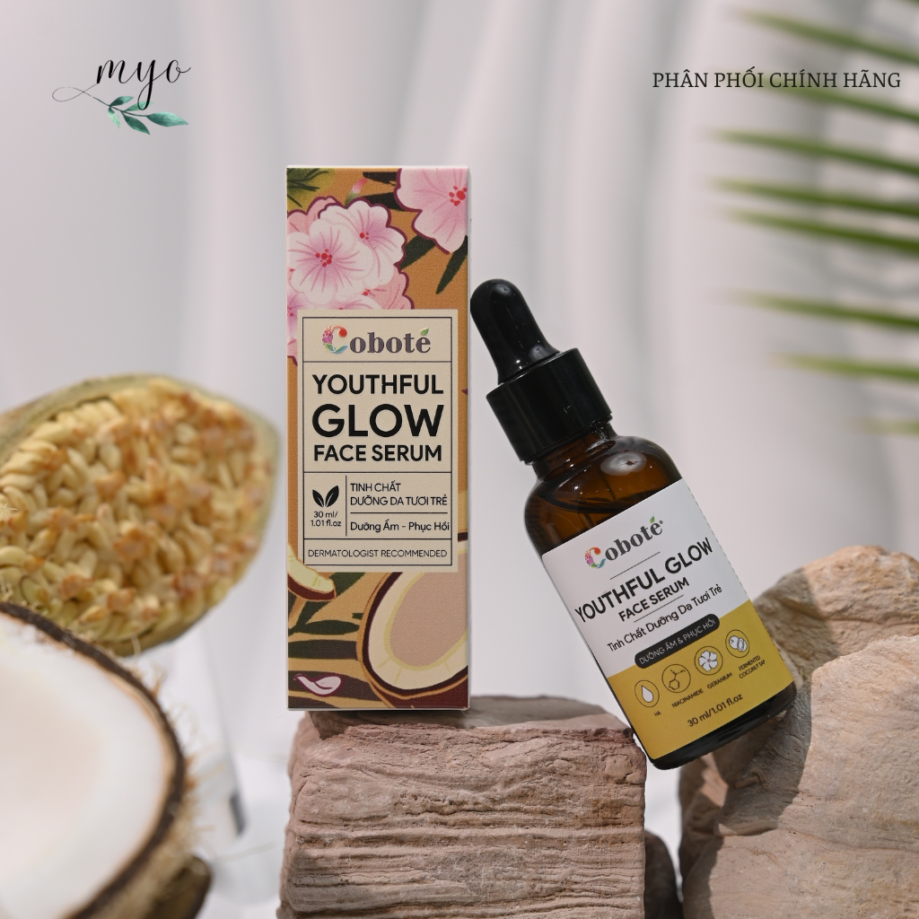 Serum Dưỡng Da Tươi Trẻ Cobote 30ml Dưỡng Ẩm, Làm Dịu, Phục Hồi Tức Thì