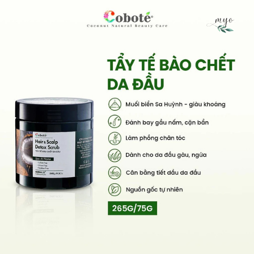 Muối Tẩy Tế Bào Chết Da Đầu Cobote 75g/ 265g - Ảnh 6