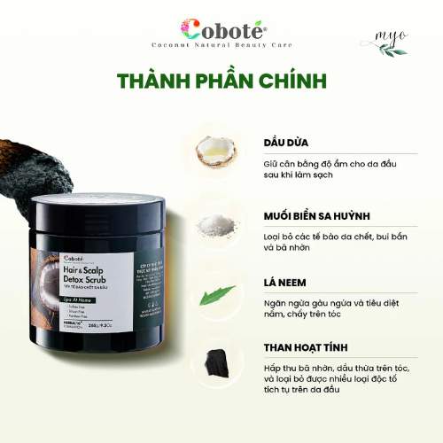 Muối Tẩy Tế Bào Chết Da Đầu Cobote 75g/ 265g - Ảnh 8