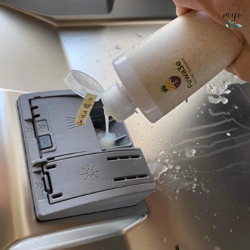 Gel Rửa Chén Cho Máy Fuwa3e Enzym Sinh Học 500ml/ 2L (Tinh dầu Cam) - Ảnh 3