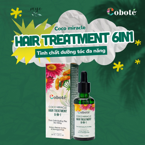 Tinh Chất Dưỡng Tóc Đa Năng 6in1 Cobote 30ml/ 60ml - Dưỡng Tóc Mềm Mượt, Bóng Khỏe, Không Bết