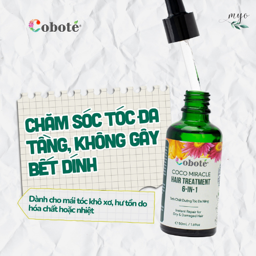 Tinh Chất Dưỡng Tóc Đa Năng 6in1 Cobote 30ml/ 60ml - Dưỡng Tóc Mềm Mượt, Bóng Khỏe, Không Bết - Ảnh 2