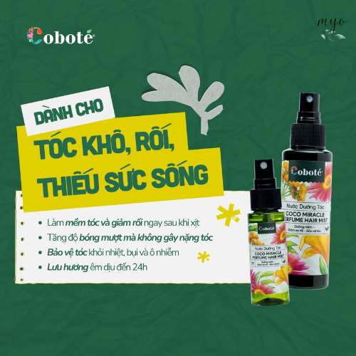 Nước Dưỡng Tóc Cobote 30ml/ 100ml - Xịt Dưỡng Tóc Thơm Mượt - Ảnh 4
