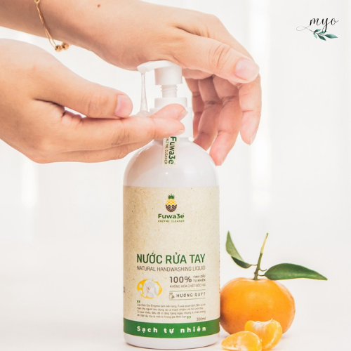 Nước Rửa Tay Fuwa3e Enzym Sinh Học 100ml/ 300ml/ 3.8L (Tinh dầu Quả Quýt)