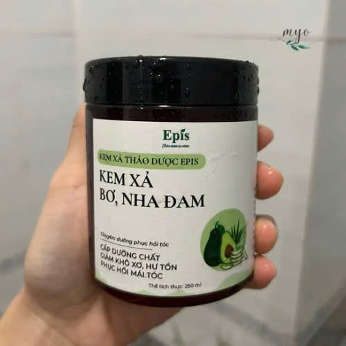 Kem Xả Thảo Dược Epis Bơ, Nha Đam 250ml - Cấp Dưỡng Chất Giảm Khô Xơ, Hư tổn; Phục Hồi Mái Tóc