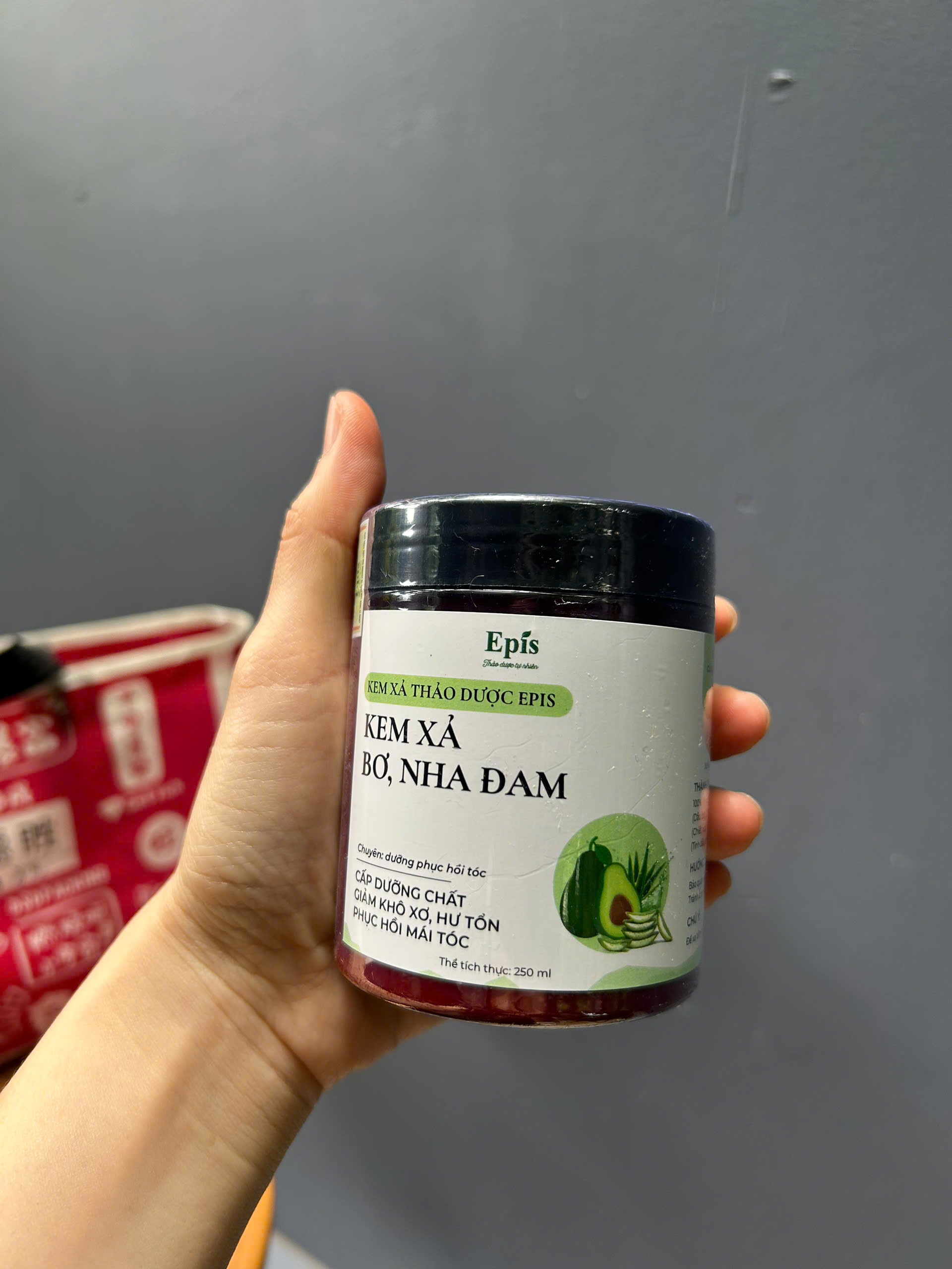 Kem Xả Thảo Dược Epis Bơ, Nha Đam 250ml - Cấp Dưỡng Chất Giảm Khô Xơ, Hư tổn; Phục Hồi Mái Tóc - Ảnh 3