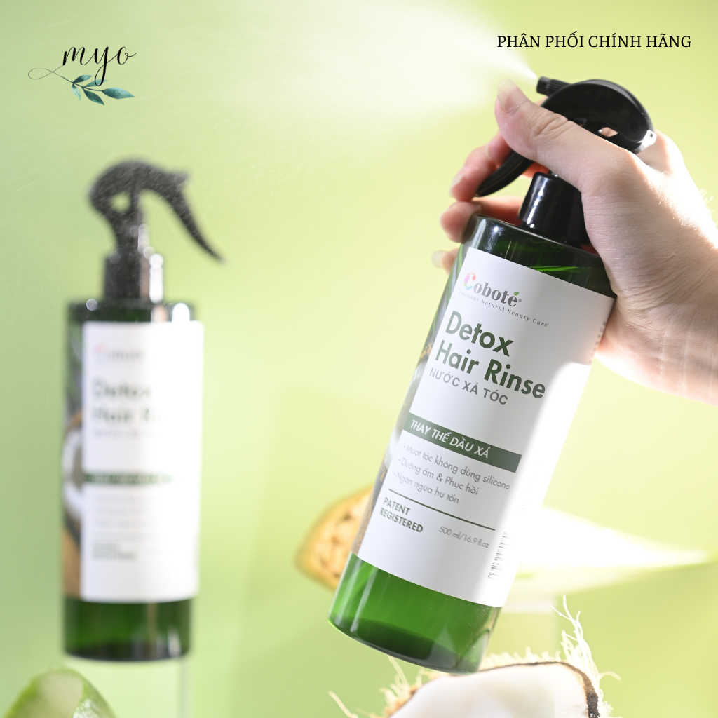 Nước Xả Tóc Detox Cobote 100ml/ 500ml Mật Hoa Dừa Lên Men Độc Quyền